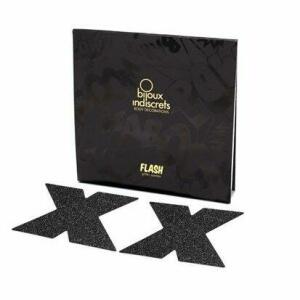 BIJOUX INDISCRETS - FLASH CROSS BLACK NIPPLE CAPS