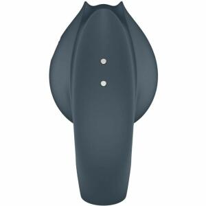 SATISFYER - PERFECT PAIR 2 MULTIVIBRATOR 2 IN 1 PENIS RING AND FINGER STIMULATOR GREY