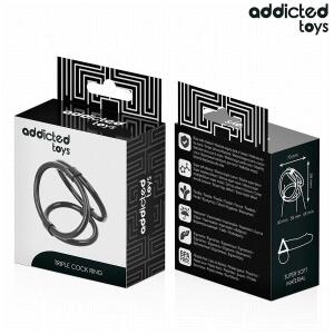 ADDICTED TOYS - TRIPLE PENIS RING