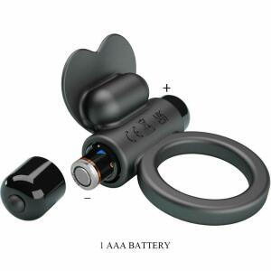 PRETTY LOVE - DEBONAIRE VIBRATING RING RABBIT 10 VIBRATIONS BLACK