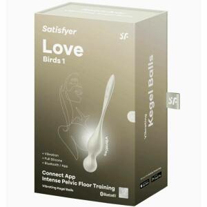 SATISFYER - LOVE BIRDS VIBRATING KEGEL BALLS WHITE