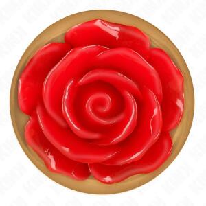 KINK - PINK GOLD ANAL PLUG WITH RED ROSE S