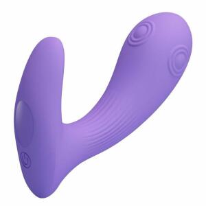PRETTY LOVE - ANDROMEDA RECHARGEABLE DUAL STIMULATION VIBRATOR PURPLE