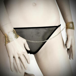 BIJOUX INDISCRETS - DÃSIR MÃTALLIQUE GOLDEN METAL MESH HANDCUFFS