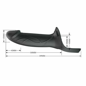 PRETTY LOVE - LANDON BLACK VIBRATING STRAP-ON