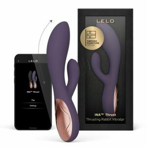 LELO - INA THRUST RABBIT THRUSTING VIBRATOR PURPLE