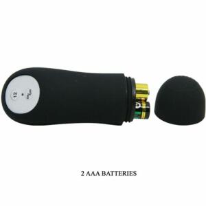 PRETTY LOVE - ANAL PLUG SILICONE EXTRA STIMULATION AND 12 VIBRATION MODES BLACK REMOTE CONTROL