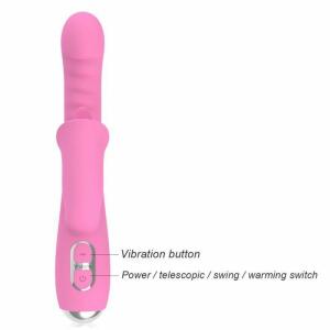 NALONE - T-MAY RABBIT VIBRATOR WITH PUSH AND OSCILLATING MOTION