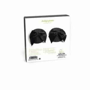 BIJOUX INDISCRETS - BURLESQUE SHINY NIPPLE COVERS WITH BOW