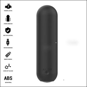 INTENSE - JUDY RECHARGEABLE VIBRATING BULLET WITH REMOTE CONTROL BLACK