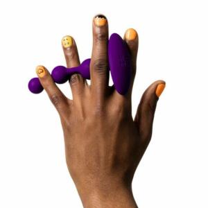 ROMP - AMP PURPLE FLEXIBLE SILICONE ANAL BEADS 12.5 CM PURPLE