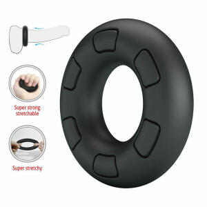 CRAZY BULL - BERTRAM SUPER SOFT SILICONE COCK RING BLACK