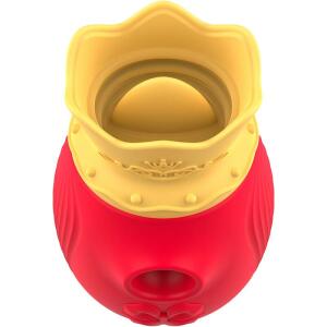 INTENSE - CLITORIS STIMULATOR 10 SUCTION AND LICKING MODES - RED