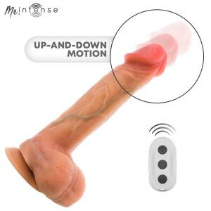 MR INTENSE - LOGAN VIBRATOR DILDO SILICONE WITH HEAT EFFECT AND REMOTE CONTROL 20 CM -Ø- 4,1 CM