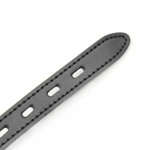 OHMAMA FETISH - SILICONE BALL GAG WITH LEATHER BELT (PADLOCK INCLUDED)