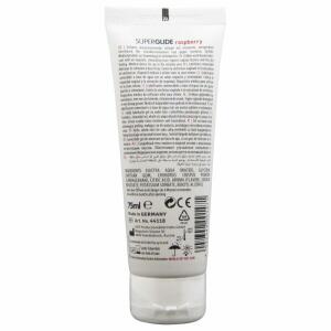 HOT - SUPERGLIDE EDIBLE LUBRICANT WATERBASED RASPBERRY 75 ML