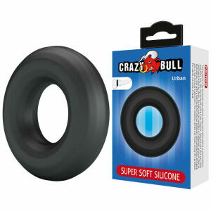 CRAZY BULL - URBAN SUPER SOFT SILICONE COCK RING BLACK