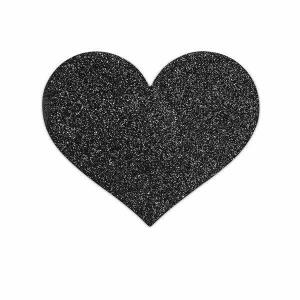 BIJOUX INDISCRETS - FLASH BLACK HEART NIPPLE CUTS