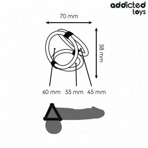 ADDICTED TOYS - TRIPLE PENIS RING