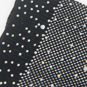 SUBBLIME - 957469SHINE TRANSPARENT GLOVES BLACK S/M