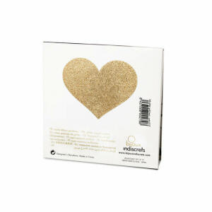 BIJOUX INDISCRETS - FLASH GOLDEN HEART NIPPLE COVERS