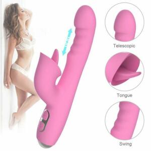 NALONE - T-MAY RABBIT VIBRATOR WITH PUSH AND OSCILLATING MOTION