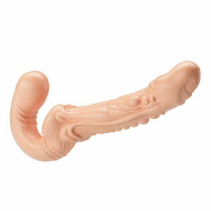 BAILE - EMMA TEXTURED DOUBLE PENETRATION STRAP-ON FLESH