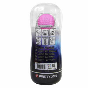 PRETTY LOVE - 360º TEXTURED MASTURBATION CUP CLEAR