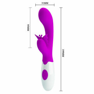 PRETTY LOVE - BUTTERFLY KISS 30 FUNCTION RABBIT VIBRATOR PURPLE