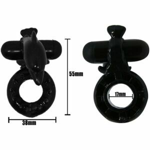 BAILE - SWEET RING RING WITH CLITORIS STIMULATOR DOLPHIN