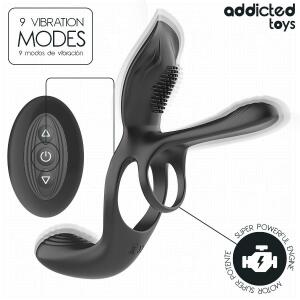 ADDICTED TOYS - DOUBLE PENIS RING WITH CLITORAL STIMULATOR
