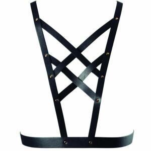 BIJOUX INDISCRETS - MAZE CROSSOVER HARNESS WITH BLACK NECKLINE