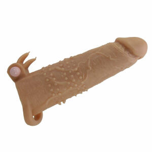 PRETTY LOVE - QUILLON PENIS SLEEVE WITH CLITORAL STIMULATOR AND VIBRATION