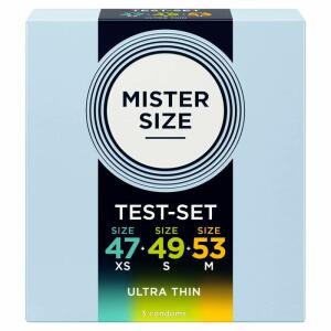 MISTER SIZE - PACK SAMPLE CONDOM SIZE 47-49-53 MM (3 UNITS)