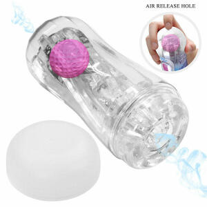PRETTY LOVE - 360º TEXTURED MASTURBATION CUP CLEAR