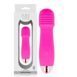 DOLCE VITA - RECHARGEABLE VIBRATOR THREE PINK 7 SPEEDS