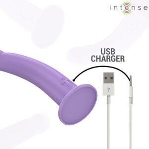 INTENSE - EDDIE VIBRATOR 17.5 CM 10 VIBRATIONS PURPLE REMOTE CONTROL