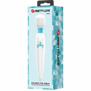 PRETTY LOVE - CLOUD WAND VIBRATOR  7 VIBRATIONS WHITE