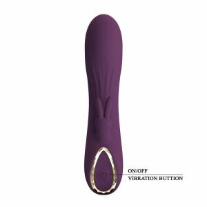 PRETTY LOVE - LANDYN RECHARGEABLE RABBIT VIBRATOR 10 FUNCTIONS PURPLE