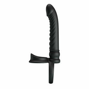 PRETTY LOVE - MERRITT ANAL VIBRATOR WITH RING AND VIBRATION BLACK