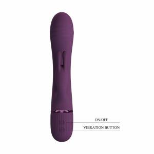 PRETTY LOVE - ROCCO RECHARGEABLE RABBIT VIBRATOR 10 FUNCTIONS PURPLE