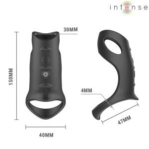 INTENSE - JEROME ADJUSTABLE VIBRATING PENIS RING MODEL 12