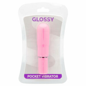 GLOSSY - POCKET VIBRATOR DEEP ROSE