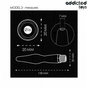 ADDICTED TOYS - ANAL CLEANER WITH UNIVERSAL ADAPTER MODEL 2