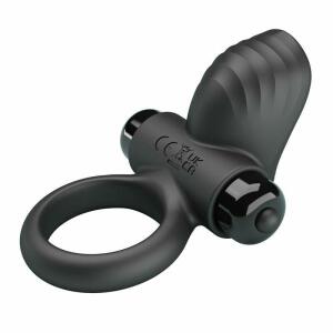 PRETTY LOVE - ADRIEN VIBRATING PENIS RING 10 FUNCTIONS BLACK