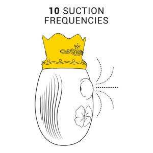 INTENSE - CLITORIS STIMULATOR 10 SUCTION AND LICKING MODES - RED