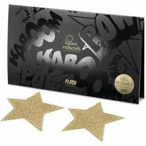 BIJOUX INDISCRETS - FLASH GOLDEN STAR NIPPLE COVERS