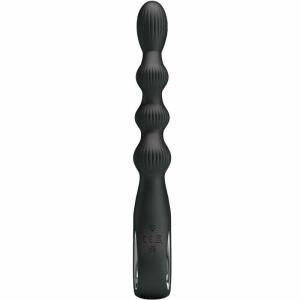 PRETTY LOVE - FEDERER ANAL VIBRATOR 12 VIBRATIONS BLACK