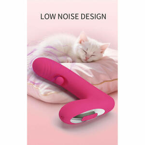 PRETTY LOVE - DUDEN RECHARGEABLE SILICONE VIBRATOR 12 VIBRATION MODES AND 3 ROCKING MODES PINK