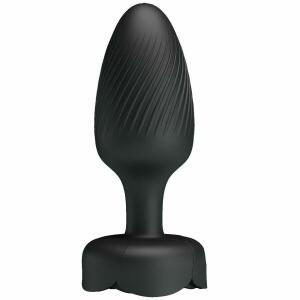 PRETTY LOVE - OSBORN ANAL PLUG WITH  LED LIGHT BLACK 9.8 CM